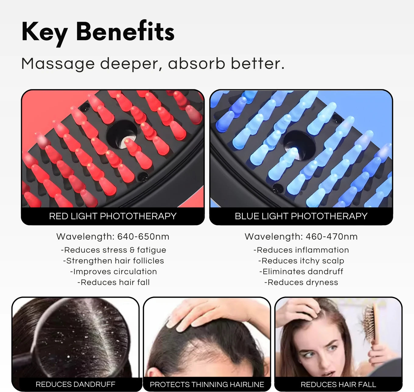 LED Hair Revival & Scalp Therapy Brush™